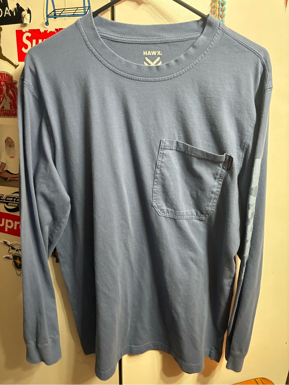 Hawk Bootbarn Longsleeve Work Wear Shirt Size Large